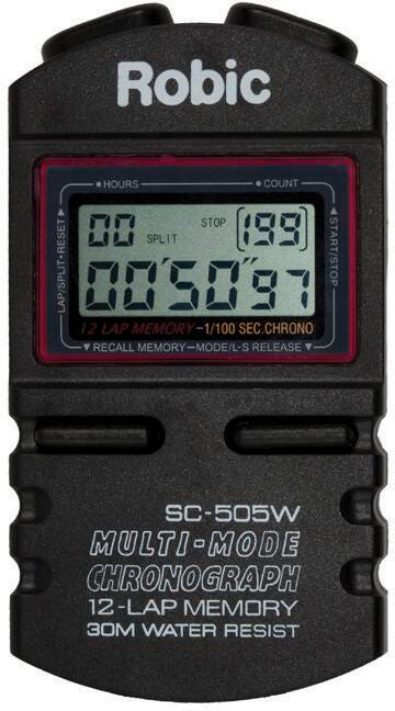 STOPWATCH ROBIC SC-505W MEMORY TIMER BLACK
