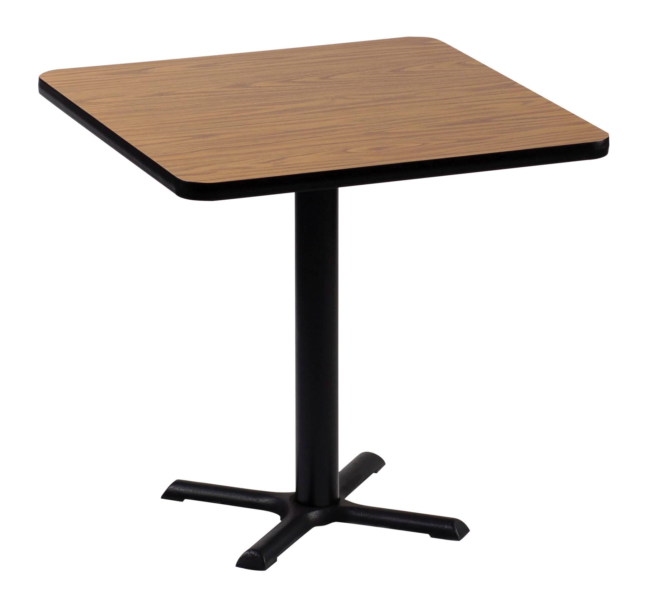 CAFETERIA TABLE - CORRELL - CAFE CAFETERIA TABLE - SQUARE TOP - 29 INCH FIXED HEIGHT - X-STYLE BASE - 30 W X 30 D X 29 H IN - SPECIFY TOP COLOR