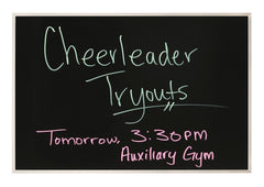 BLACK MARKERBOARD 36 X 24 - ALUMINUM FRAME