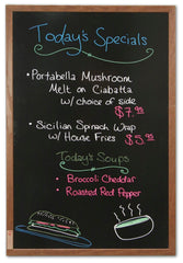 BLACK MARKERBOARD 36 X 24 - OAK FRAME