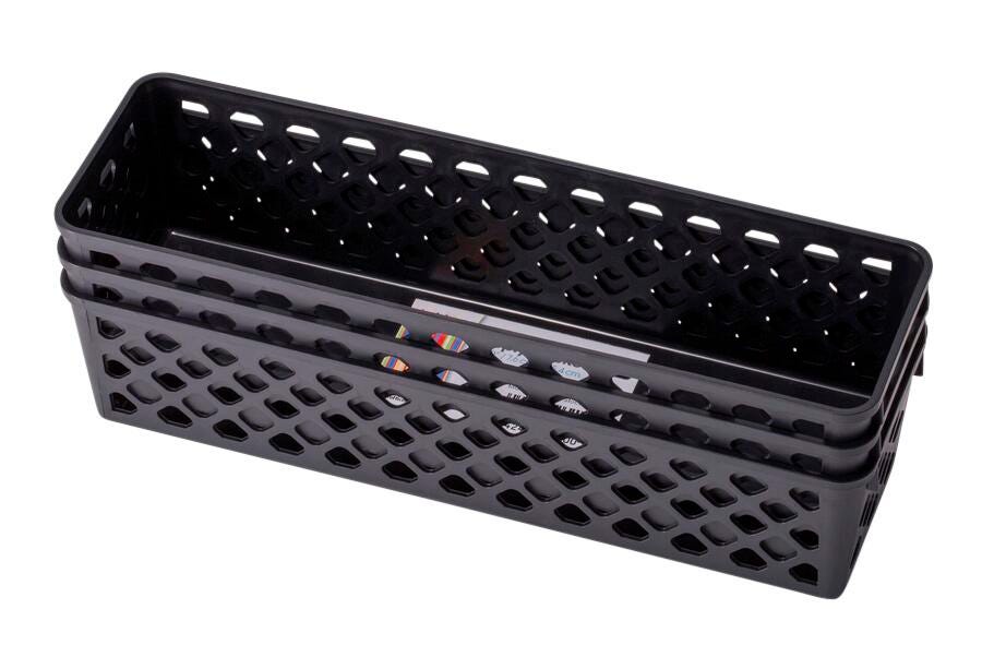 BASKET LONG ACHIEVA RECYCLED BLACK PACK OF 3