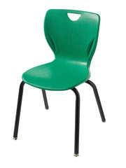 CHAIR - CLASSROOM SELECT - CONTEMPORARY 4-LEG - 14 IN - SPECIFY SEAT AND BACK COLOR - SPECIFY FRAME COLOR - GLIDE - SPECIFY GLIDE TYPE - POWDERCOAT
