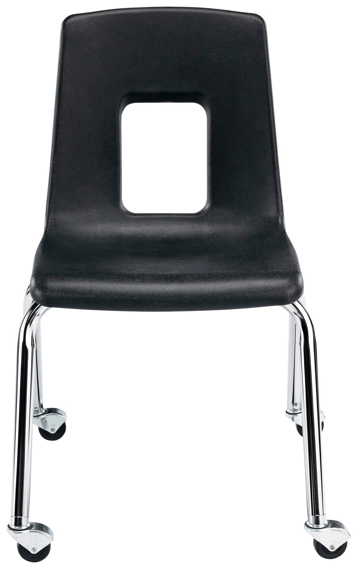CHAIR - CLASSROOM SELECT - TRADITIONAL 4-LEG CHAIR - 18-1/2 IN A+ - SPECIFY SEAT AND BACK COLOR - CHROME - CASTER - SPECIFY GLIDE TYPE
