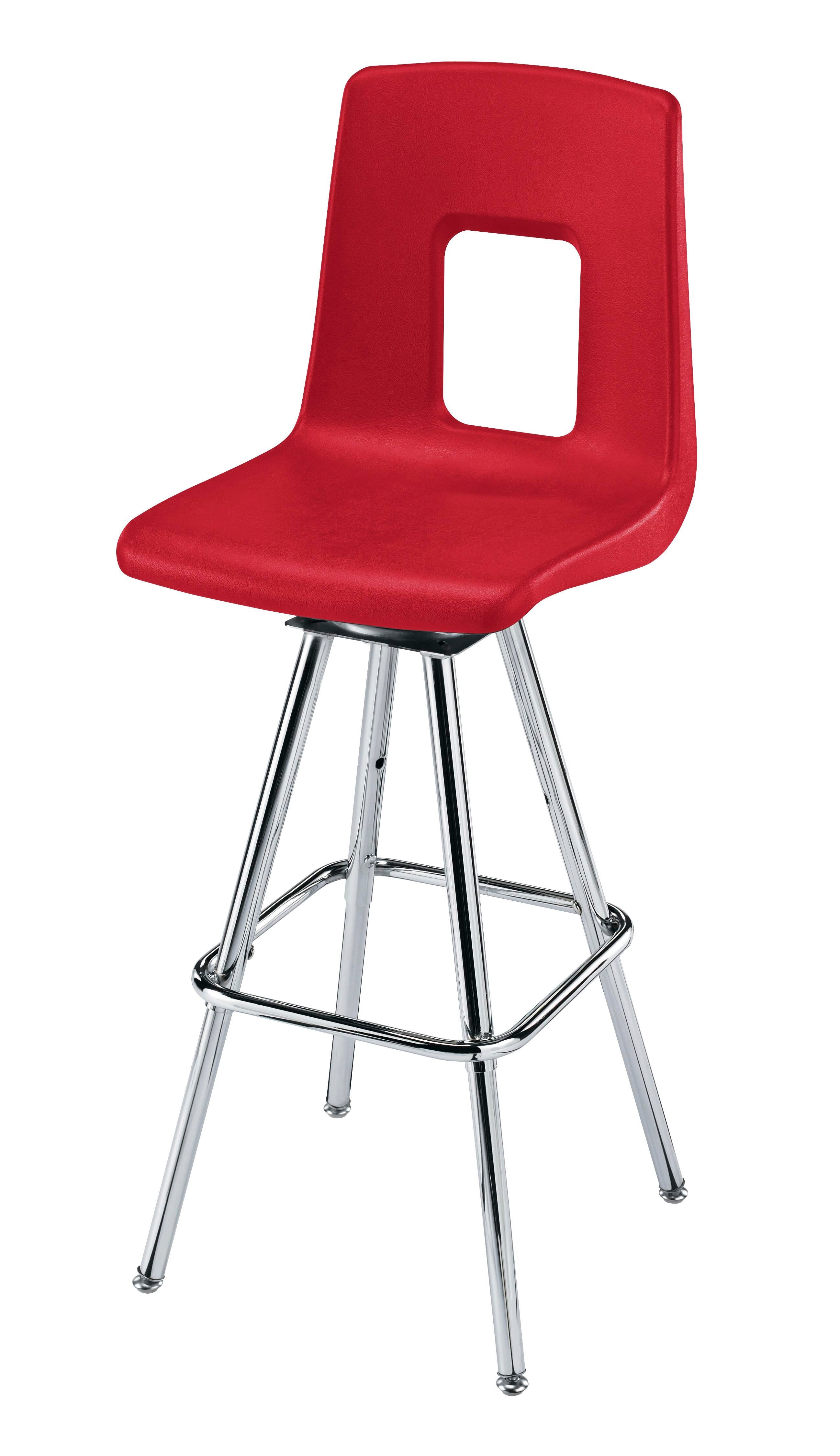 STOOL - CLASSROOM SELECT - TRADITIONAL SWIVEL - A+ SHELL - SPECIFY SEAT AND BACK COLOR