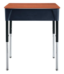 DESK - CLASSROOM SELECT - CONTEMPORARY OPEN FRONT DESK - 18 X 24 IN - HARD PLASTIC - SPECIFY TOP COLOR - NONE - SPECIFY BOOKBOX COLOR