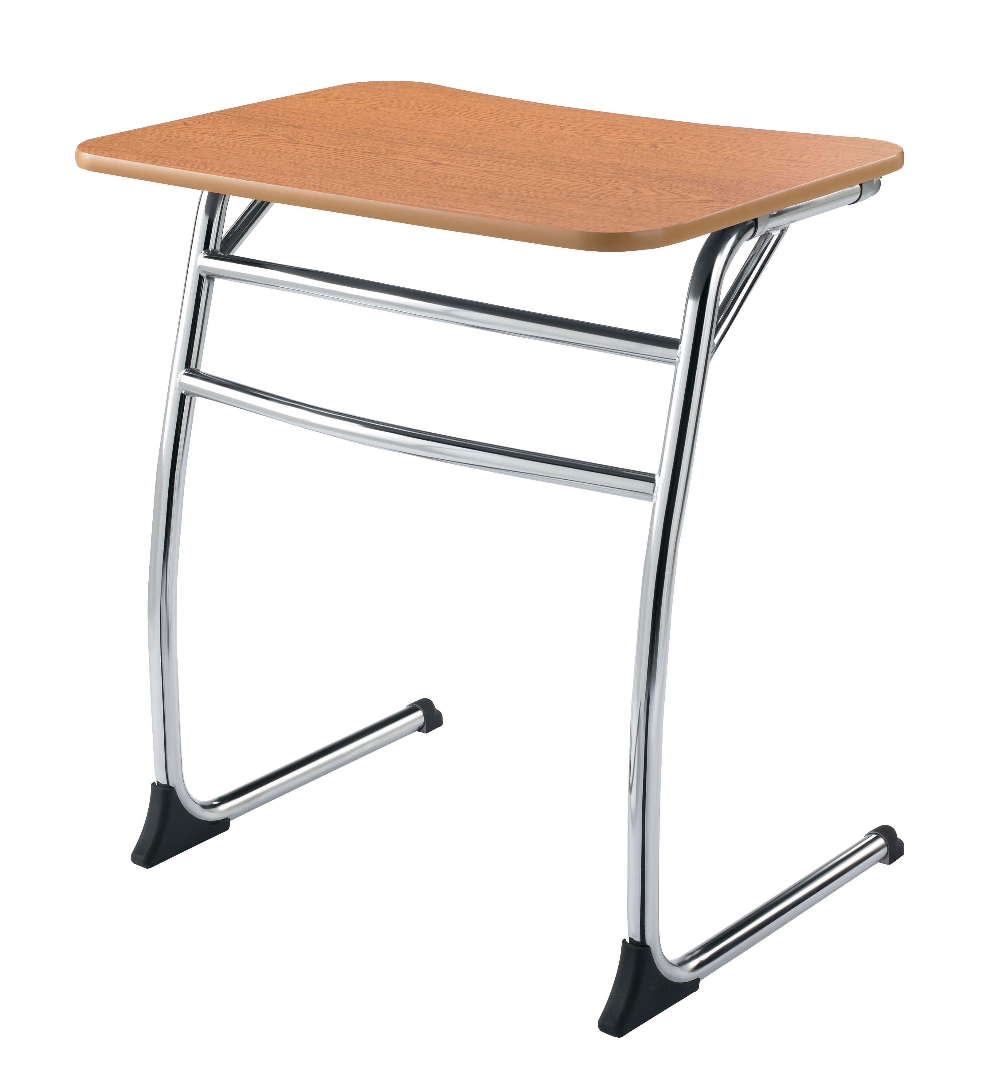 DESK - CLASSROOM SELECT - CONTEMPORARY CANTILEVER - 26 W X 20 D - HARD PLASTIC - SPECIFY TOP COLOR - NONE - CHROME