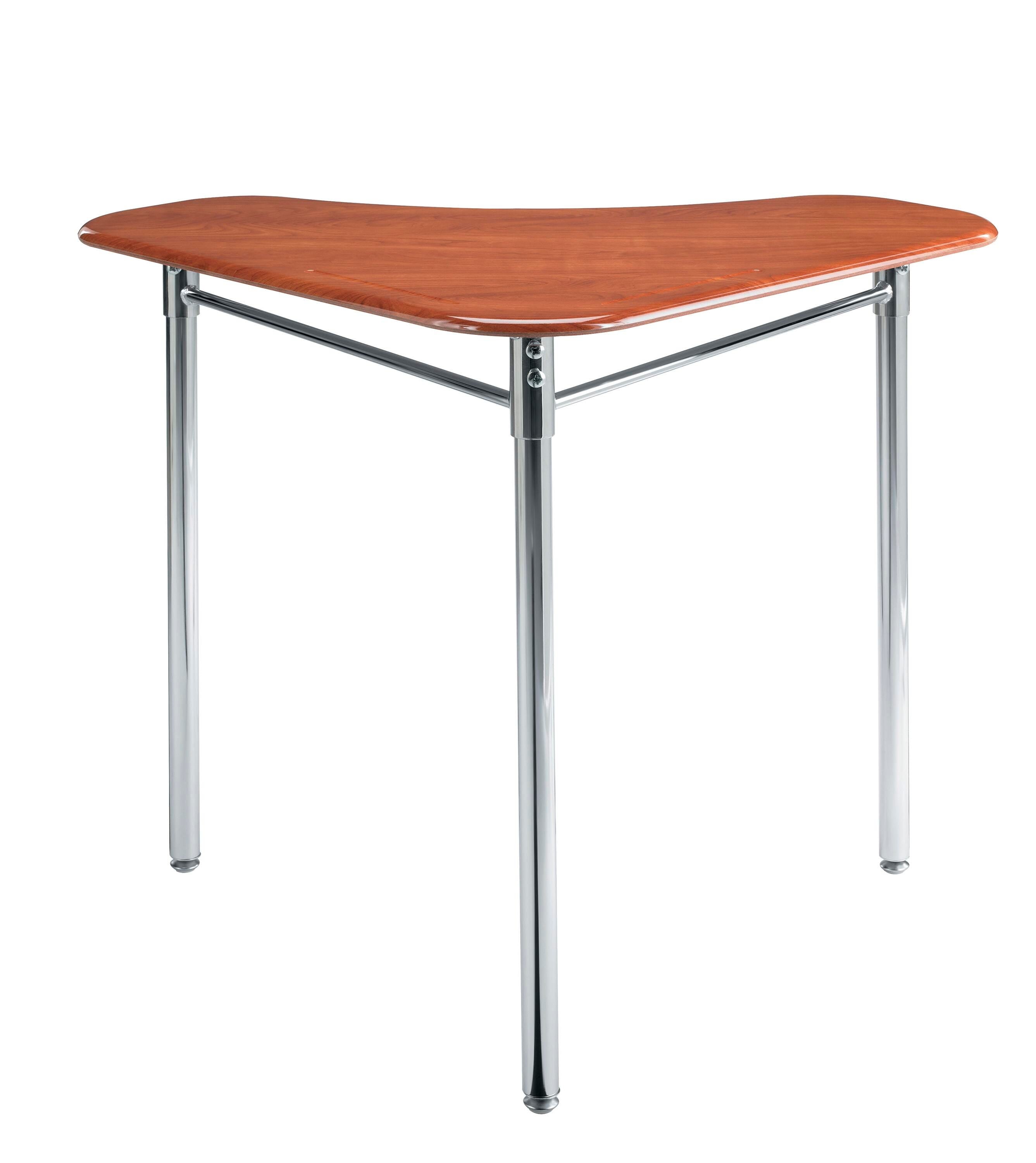 DESK - CLASSROOM SELECT - CONTEMPORARY COLLABORATION STANDING HEIGHT - TRIANGLE 36 W X 24 D - 30-43 INCH ADJUSTABLE HEIGHT - HARD PLASTIC - NONE - SPECIFY TOP COLOR - NONE - GLIDE