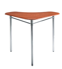 DESK - CLASSROOM SELECT - CONTEMPORARY COLLABORATION STANDING HEIGHT - TRIANGLE 36 W X 24 D - 30-43 INCH ADJUSTABLE HEIGHT - HARD PLASTIC - NONE - SPECIFY TOP COLOR - NONE - GLIDE