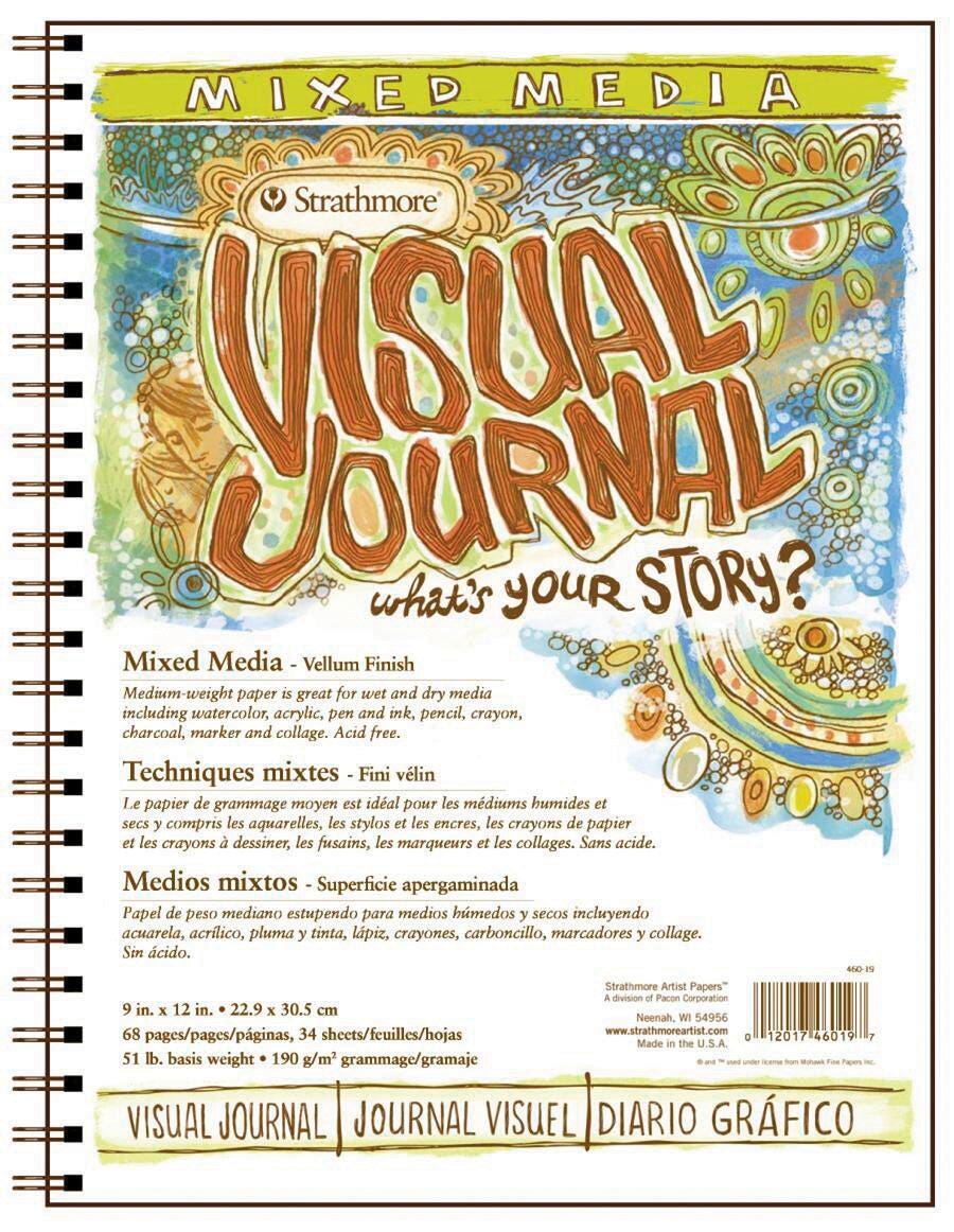 PAD MIXED MEDIA VISUAL 9X12 IN 90 LB 34 SHTS