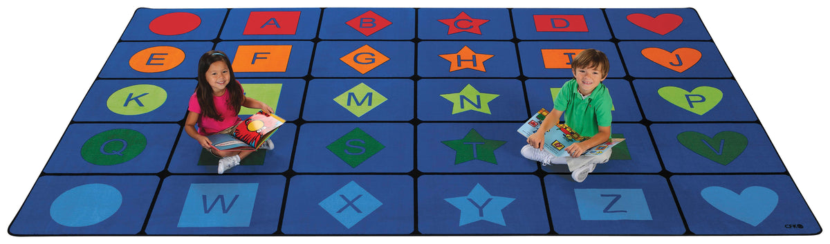 CARPETS FOR KIDS - PREMIUM SIMPLE SHAPES SEATING - 8 FT 4 IN X 13 FT 4 IN RECTANGLE