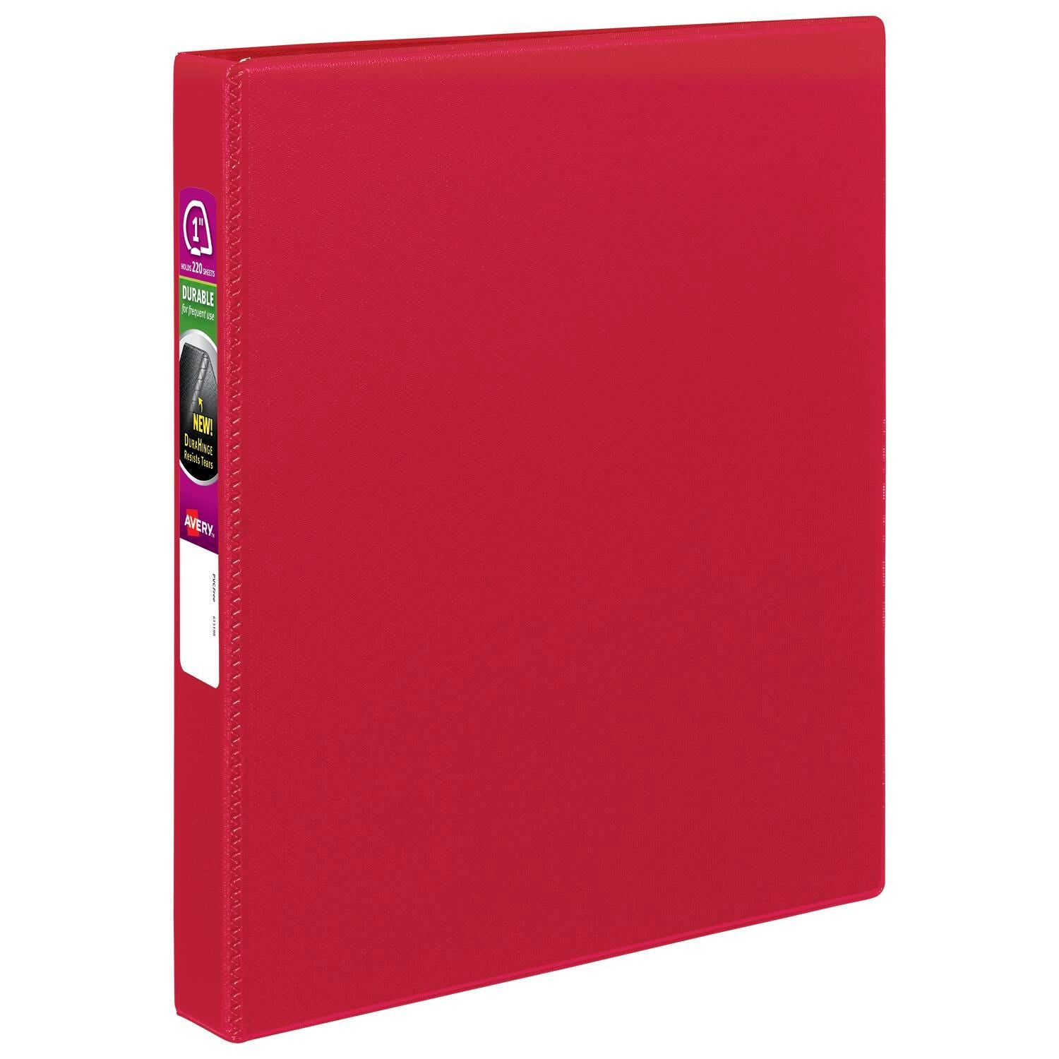 BINDER DURABLE 1 IN SLANT RING RED