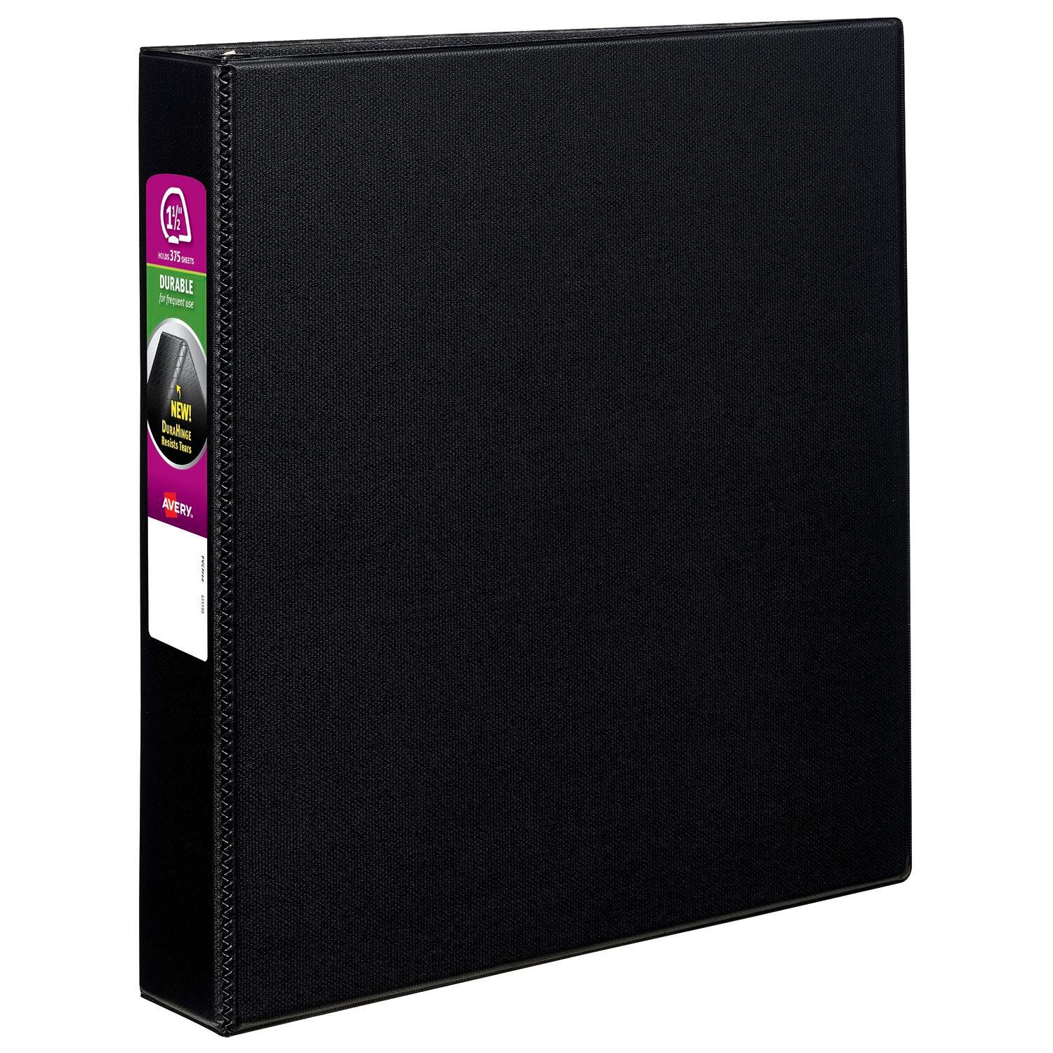 BINDER DURABLE 1.5 IN SLANT RING BLACK