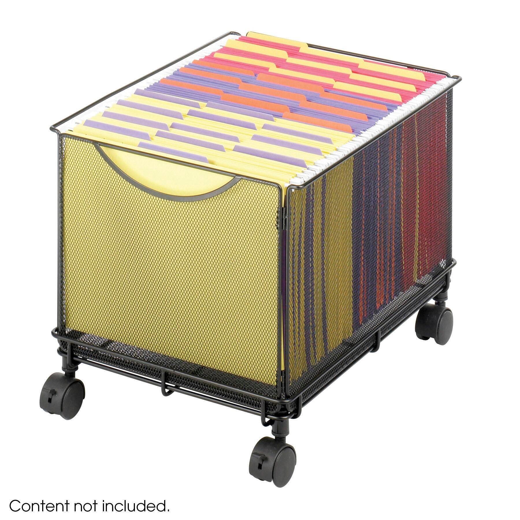 FILE CUBE MOBILE ONYX MESH LETTER SIZE 13.5WX16 3/4DX13H BLACK