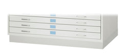 FILE FLAT FACIL STEEL LOW BASE MEDIUM 46-1/4 W X 30 D X 4-3/4 H LT GRAY