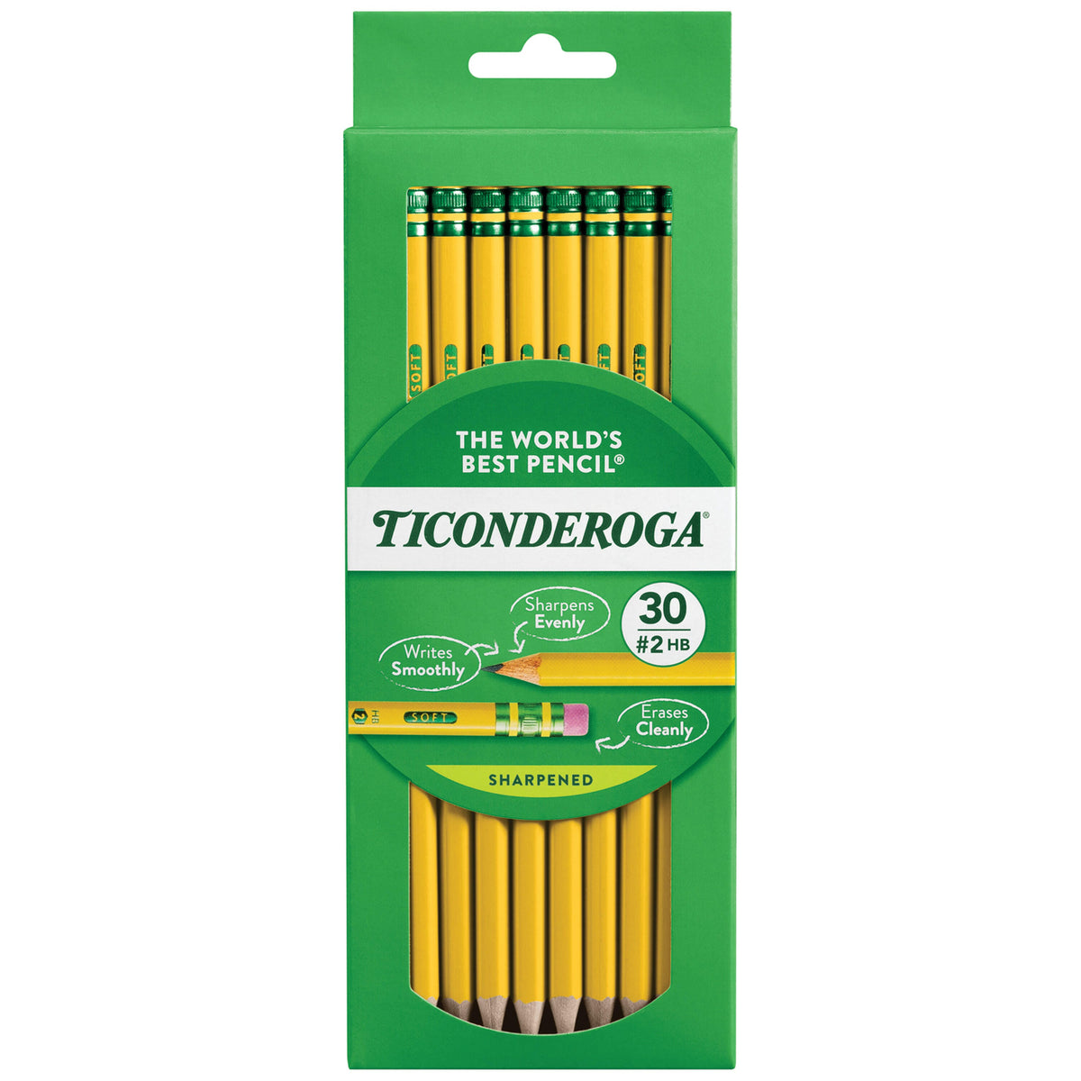 PRESHARPENED TICONDEROGA NO. 2 YELLOW PACK OF 30