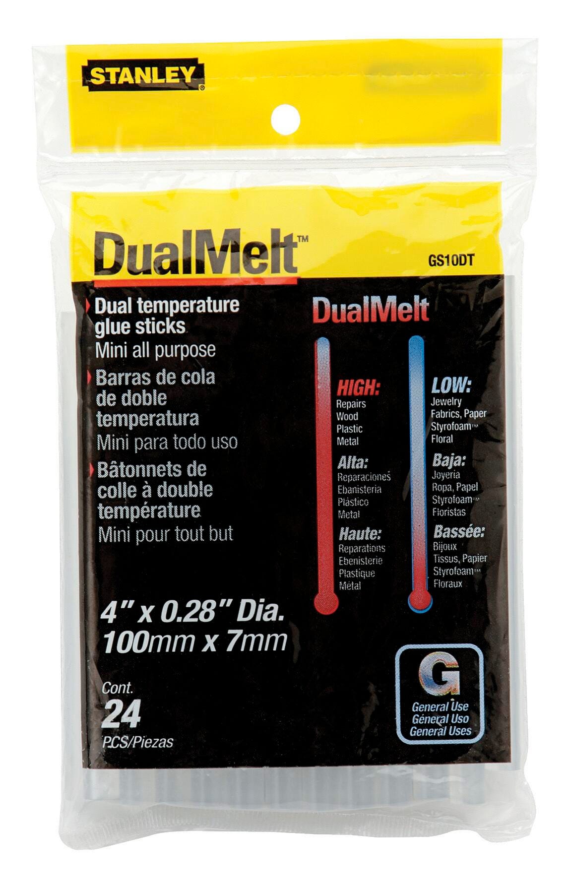 GLUE STICKS MINI STANLEY DUAL TEMP PACK OF 24