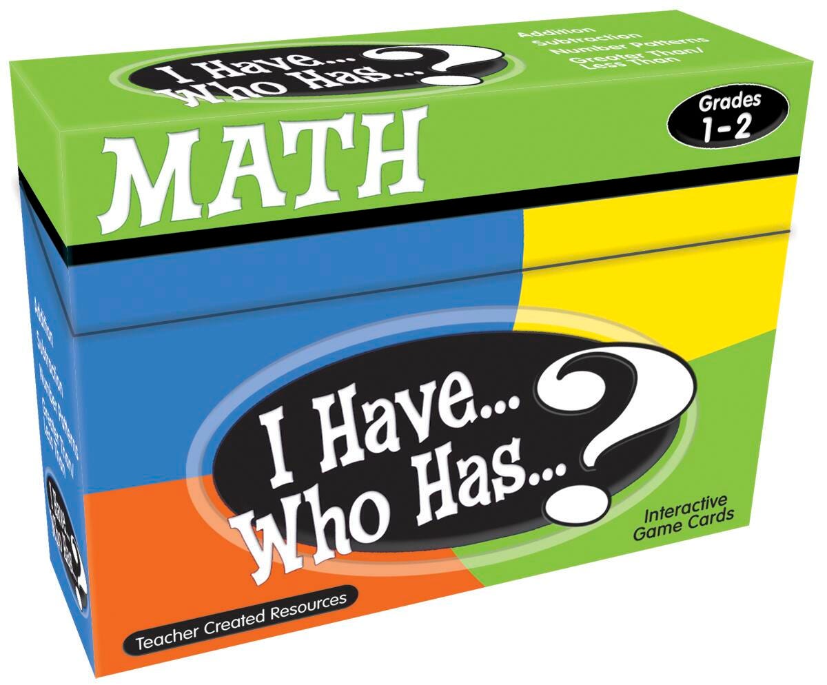 GAME I HAVE WHO HAS MATH GAMES
