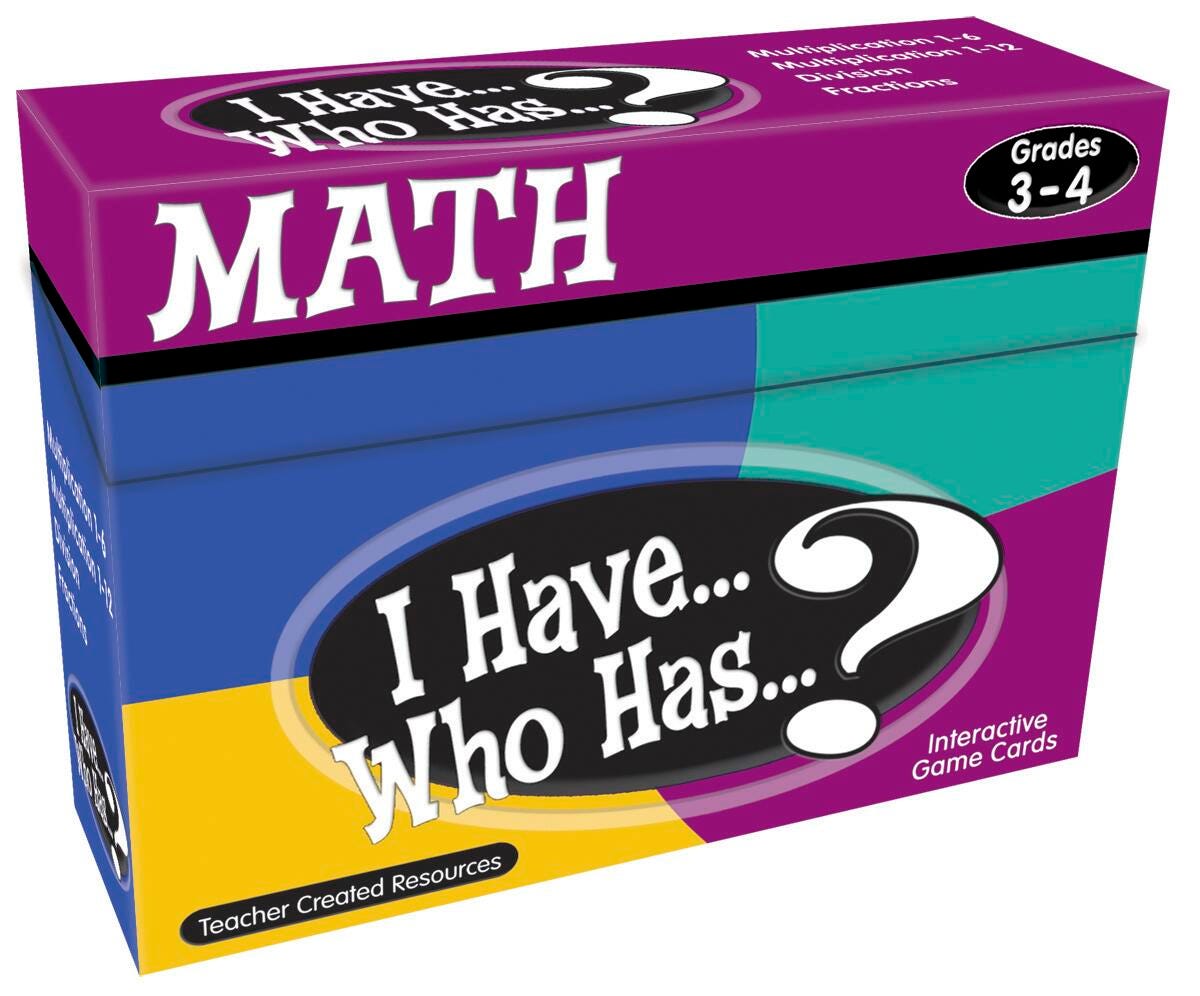 GAME I HAVE WHO HAS MATH GAMES GRADES 3-4