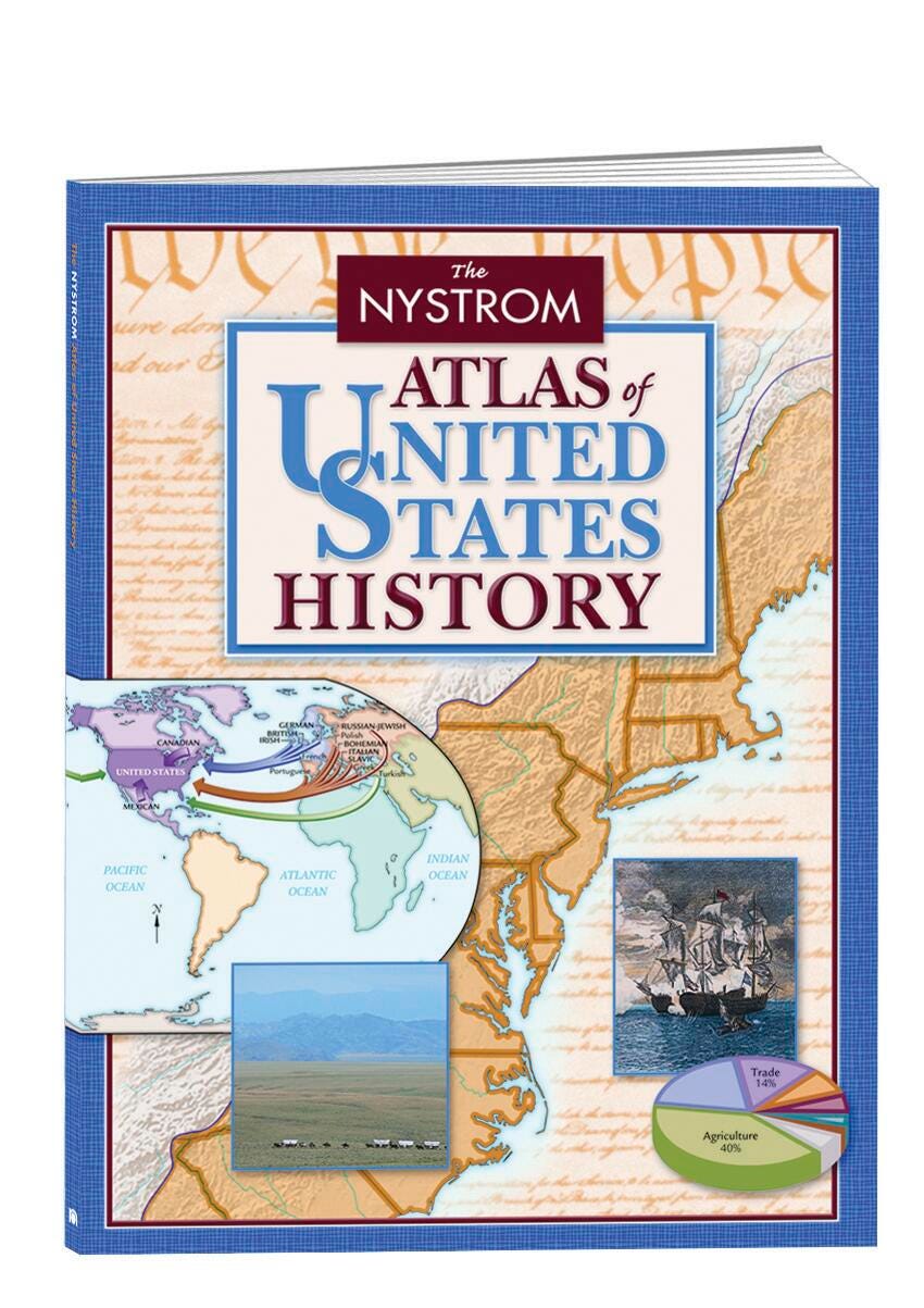 MAP NYSTROM ATLAS OF US HISTORY