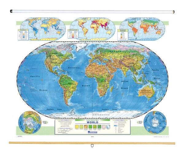 MAP NYSTROM WORLD LAND COVER MAP