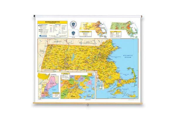 MAP NYSTROM MASSACHUSETTES MAP