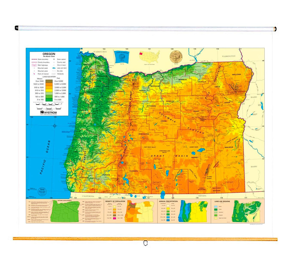 MAP NYSTROM OREGON STATE MAP