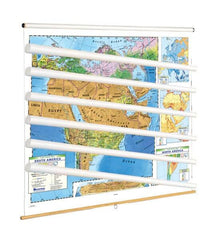 MAP NYSTROM LAND COVER EASTERN HEMISPHERE SET OF 5