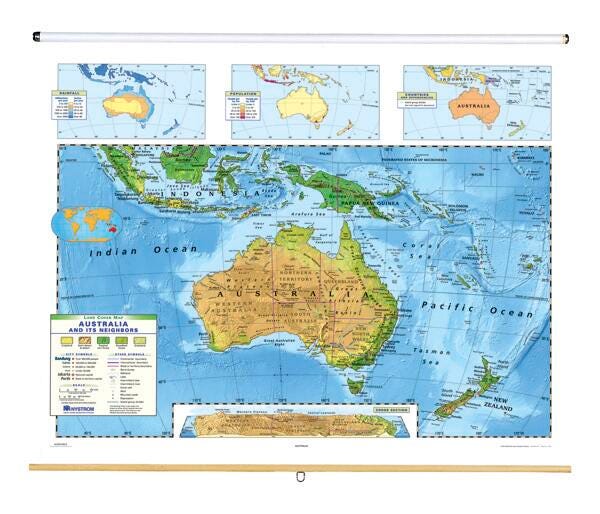 MAP NYSTROM LAND COVER AUSTRALIA