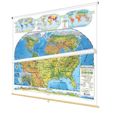 MAP NYSTROM LAND COVER US/WORLD COMBO