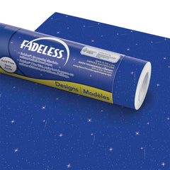 PAPER ROLL FADELESS DESIGNS 48 IN X 12 FT NIGHT SKY