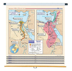 MAP NYSTROM WORLD HISTORY MULTIROLL SET OF 16