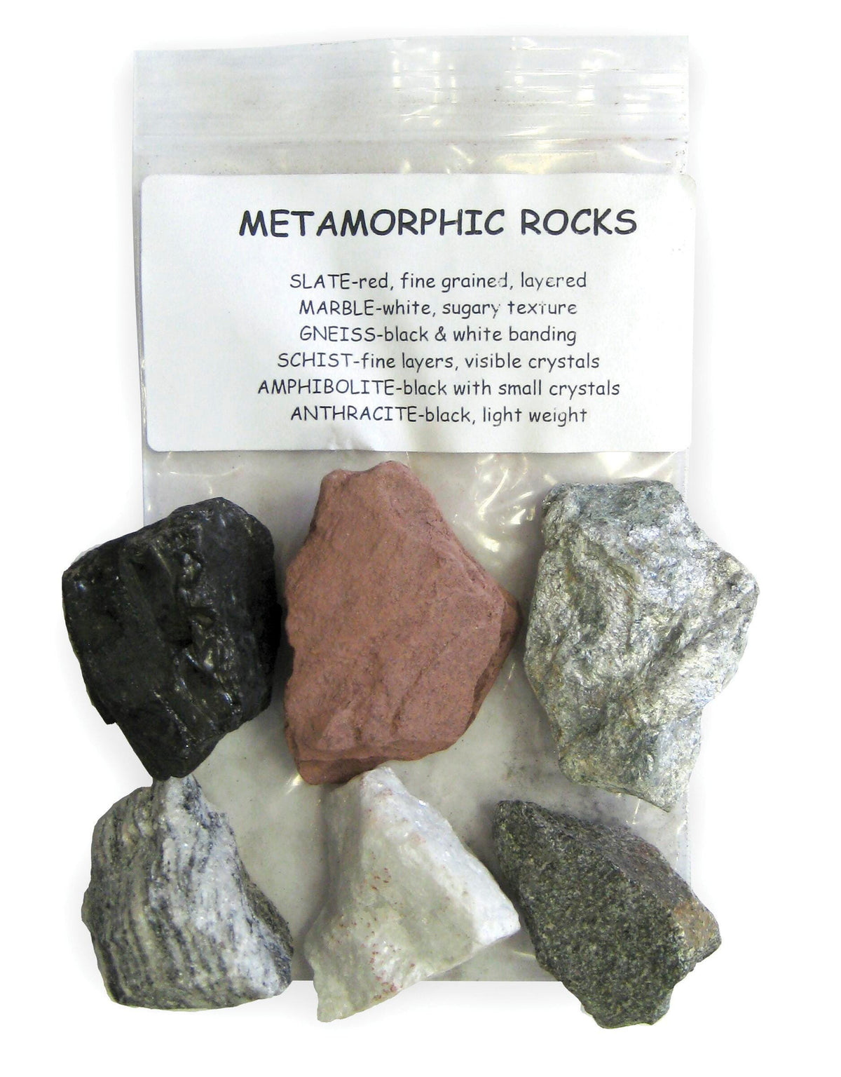 COLLECTION ECO METAMORPHIC ROCKS PK/6