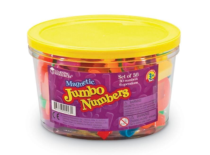 NUMBERS MAG JUMBO S/36