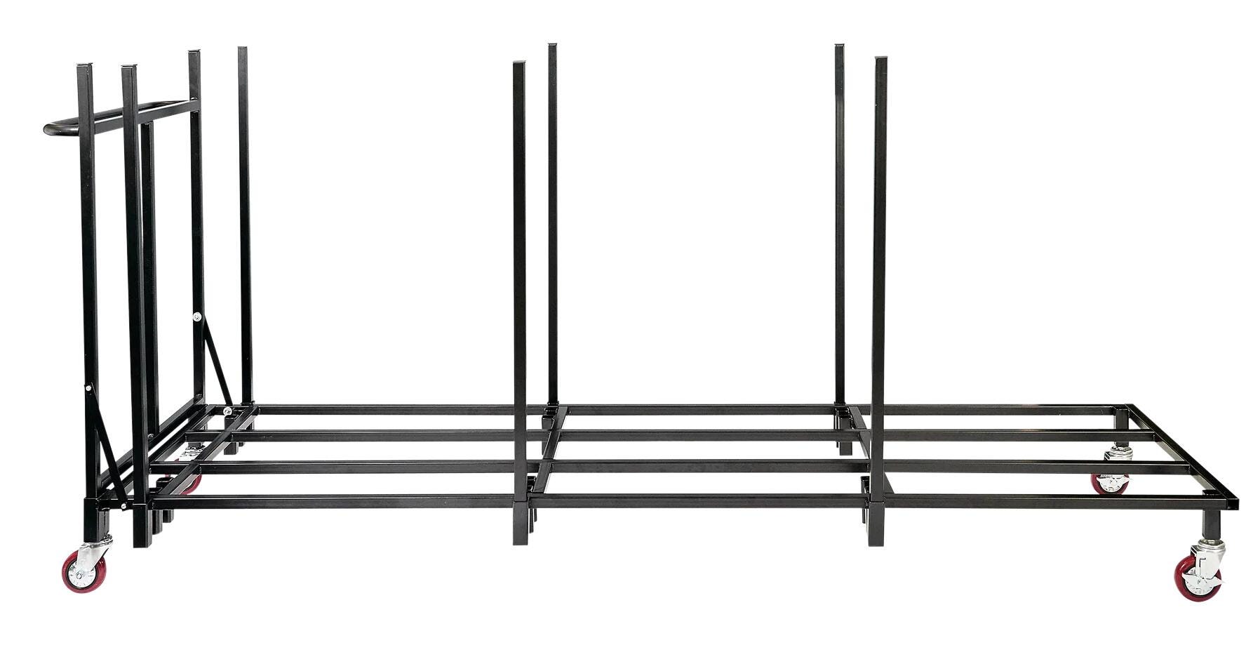 IGEAR FOLDING TABLE CART - 20 TABLE CAPACITY - STEEL BLACK