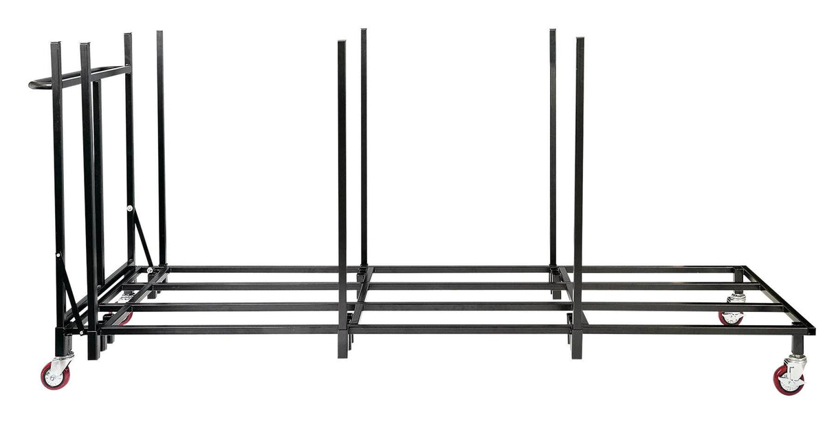 IGEAR FOLDING TABLE CART - 20 TABLE CAPACITY - STEEL BLACK