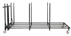 IGEAR FOLDING TABLE CART - 20 TABLE CAPACITY - STEEL BLACK
