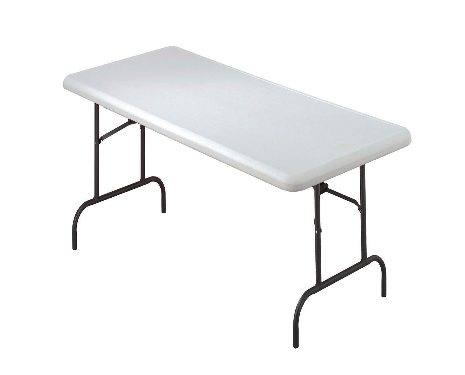 INDESTRUCTABLE CLASSIC FOLDING TABLE - PLATINUM GRANITE - 30 X 60 IN