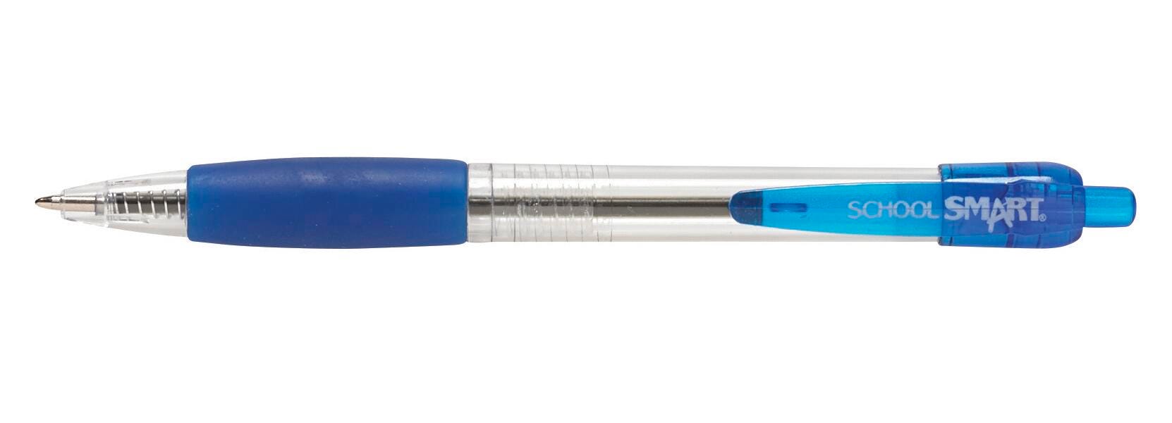 PEN GRIP RETRACT MED BALLPOINT BLUE SCHOOL SMART PK OF 12