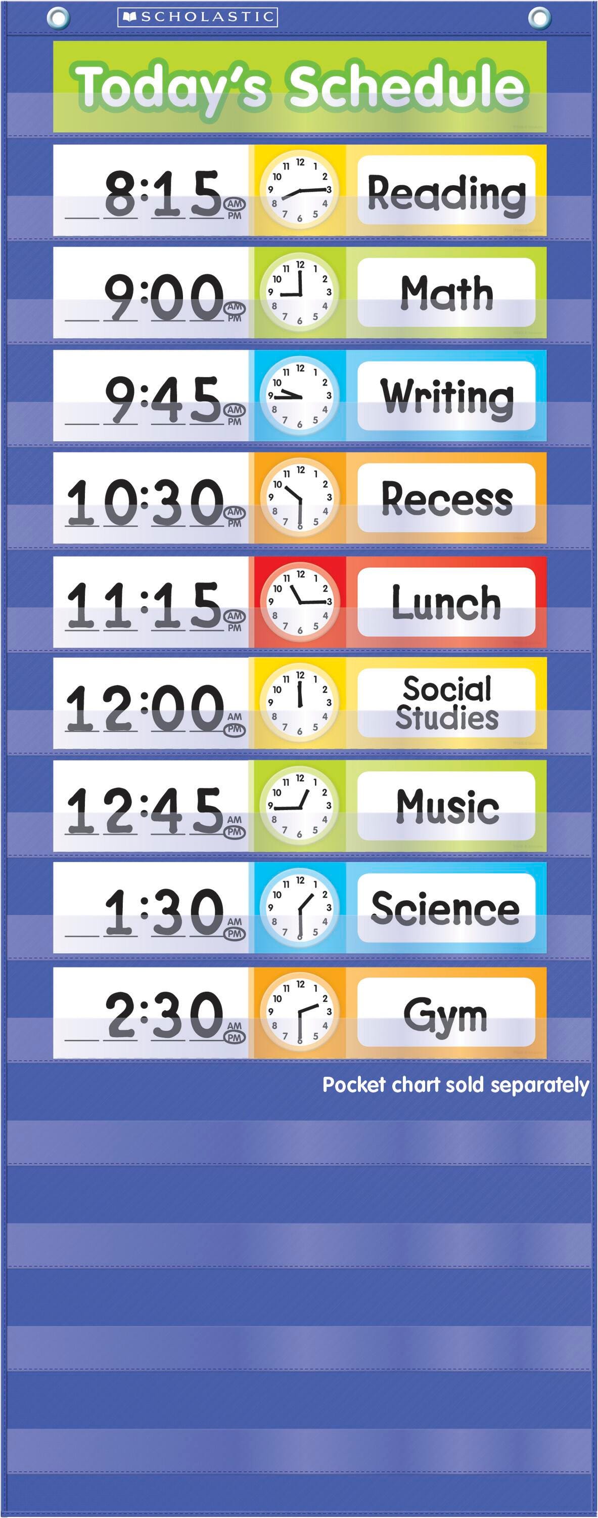 POCKET CHART ADD-ONS SCHEDULE CARDS