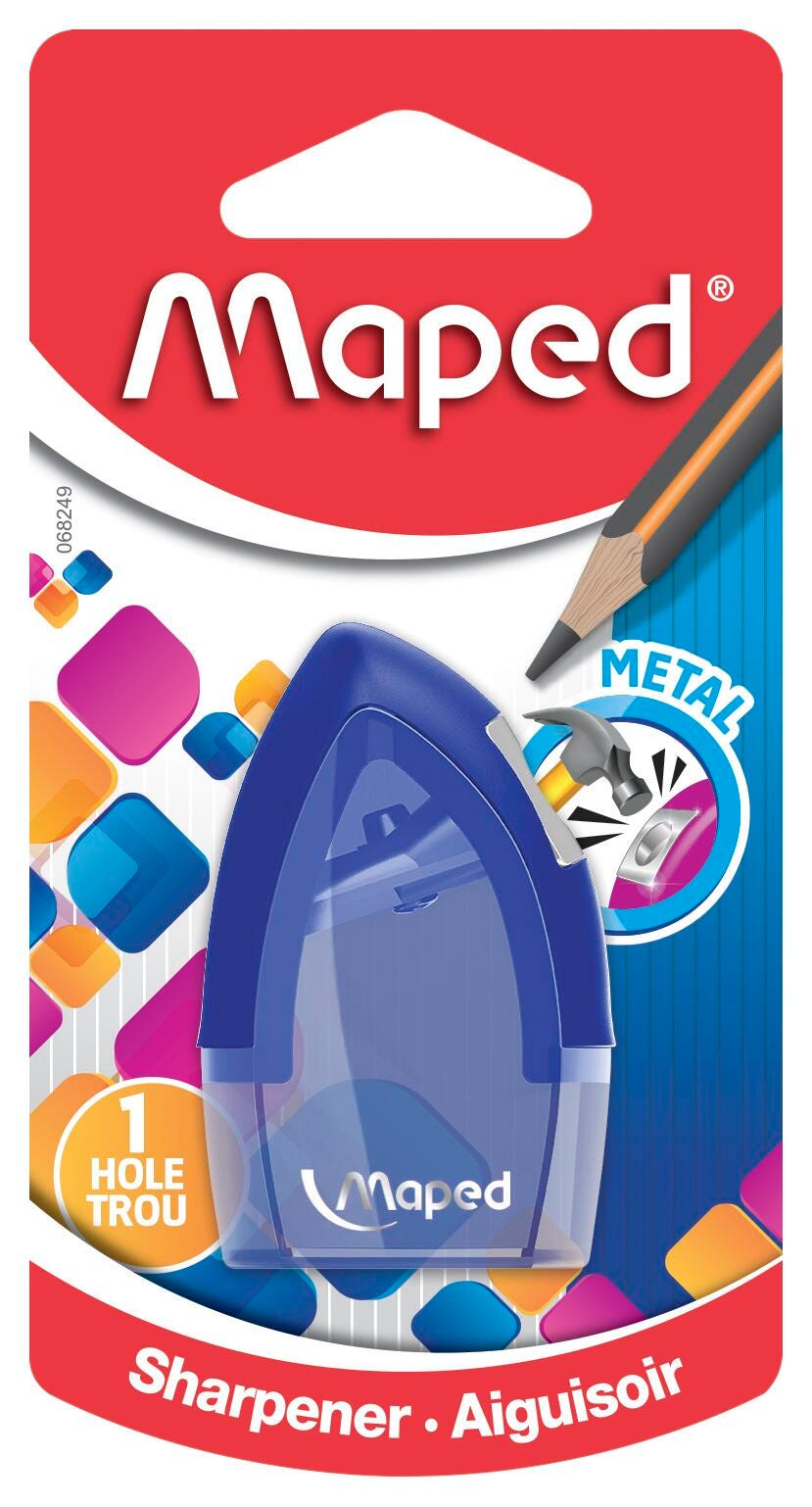 SHARPENER 1H TONIC WITH METAL INSERT ASST COLORS