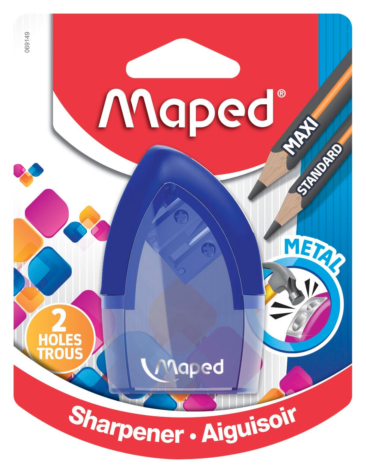 SHARPENER 2H TONIC WITH METAL INSERT ASST COLORS