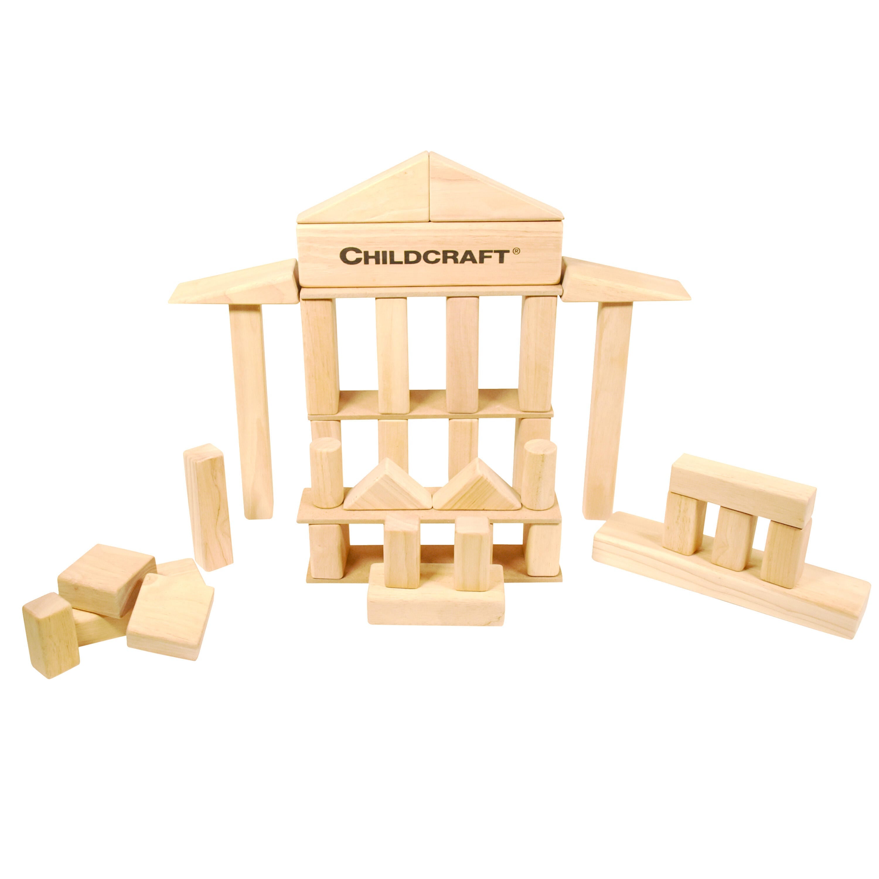 BLOCKS WOOD UNIT CHILDCRAFT SET OF 40