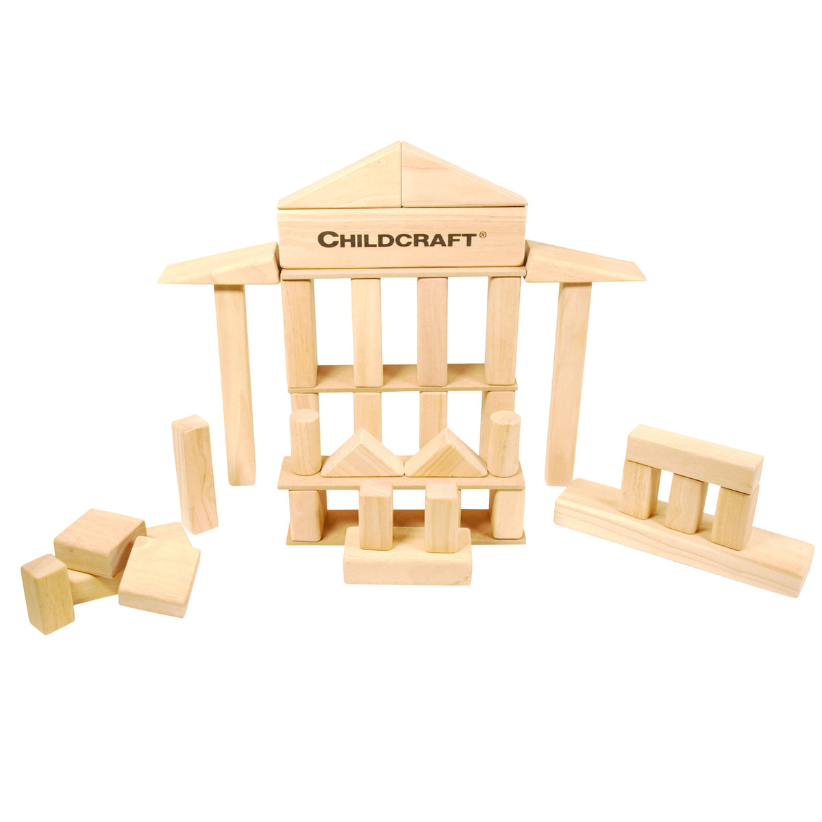 BLOCKS WOOD UNIT CHILDCRAFT SET OF 40