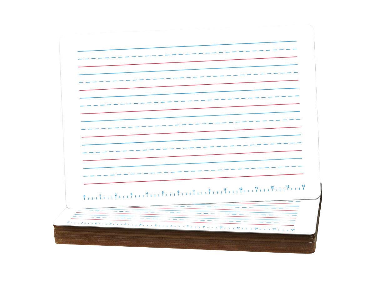 DRY ERASE PRIMARY HANDWRITING RULED BOARD 11 X 16 PACK OF 12