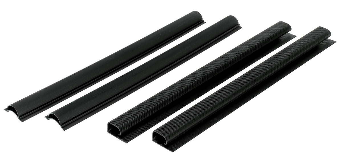 WIRE MANAGEMENT STRIPS FOR HUDDLE TABLES 2 - 24  VERTICAL AND 2 - 24  HORIZONTAL BLACK
