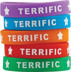 WRISTBANDS TERRIFIC AWARD WRISTBANDS - PACK OF 10