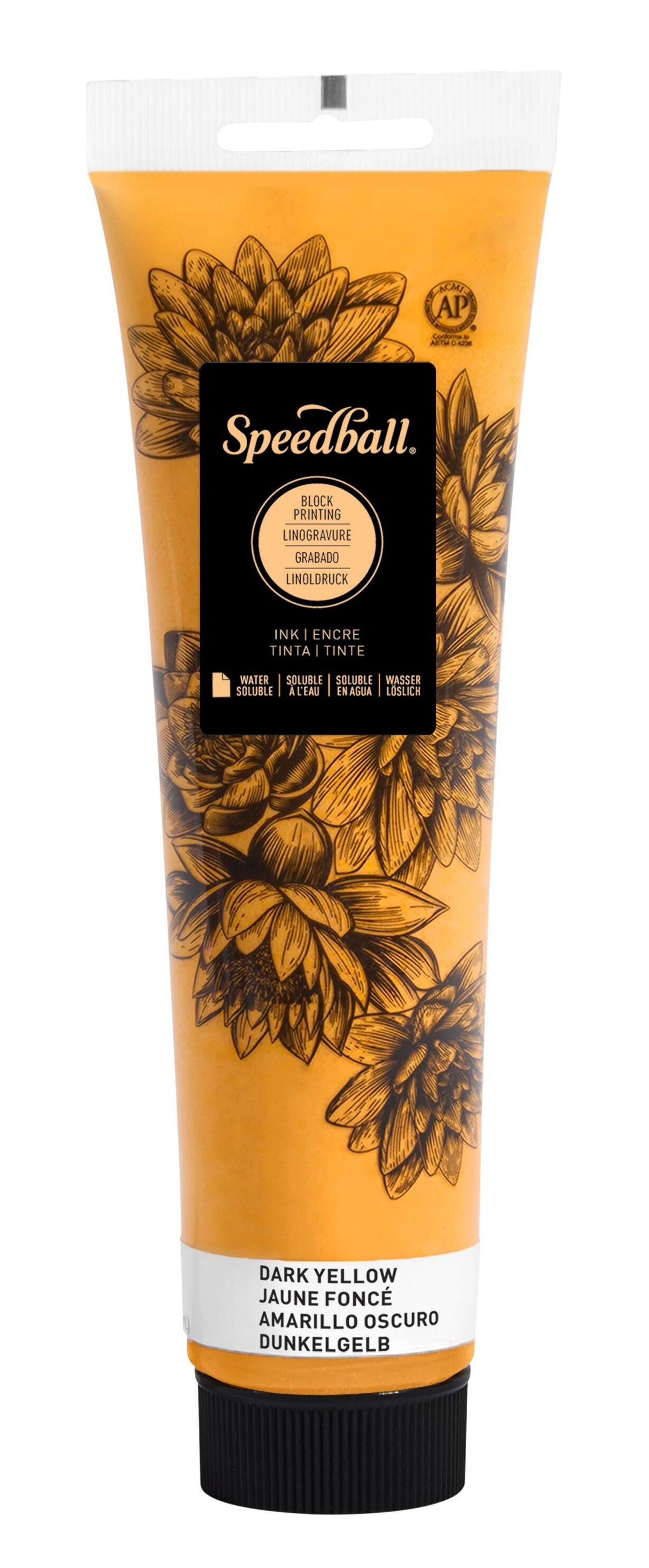 INK WATER SOLUBLE BLOCK PRINTING 5 OZ DARK YELLOW