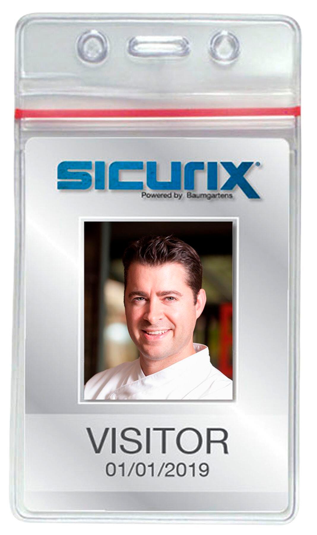 BADGE HOLDER SEALABLE VERTICAL PACK OF 50