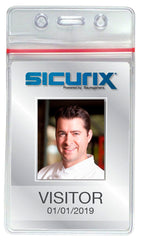 BADGE HOLDER SEALABLE VERTICAL PACK OF 50