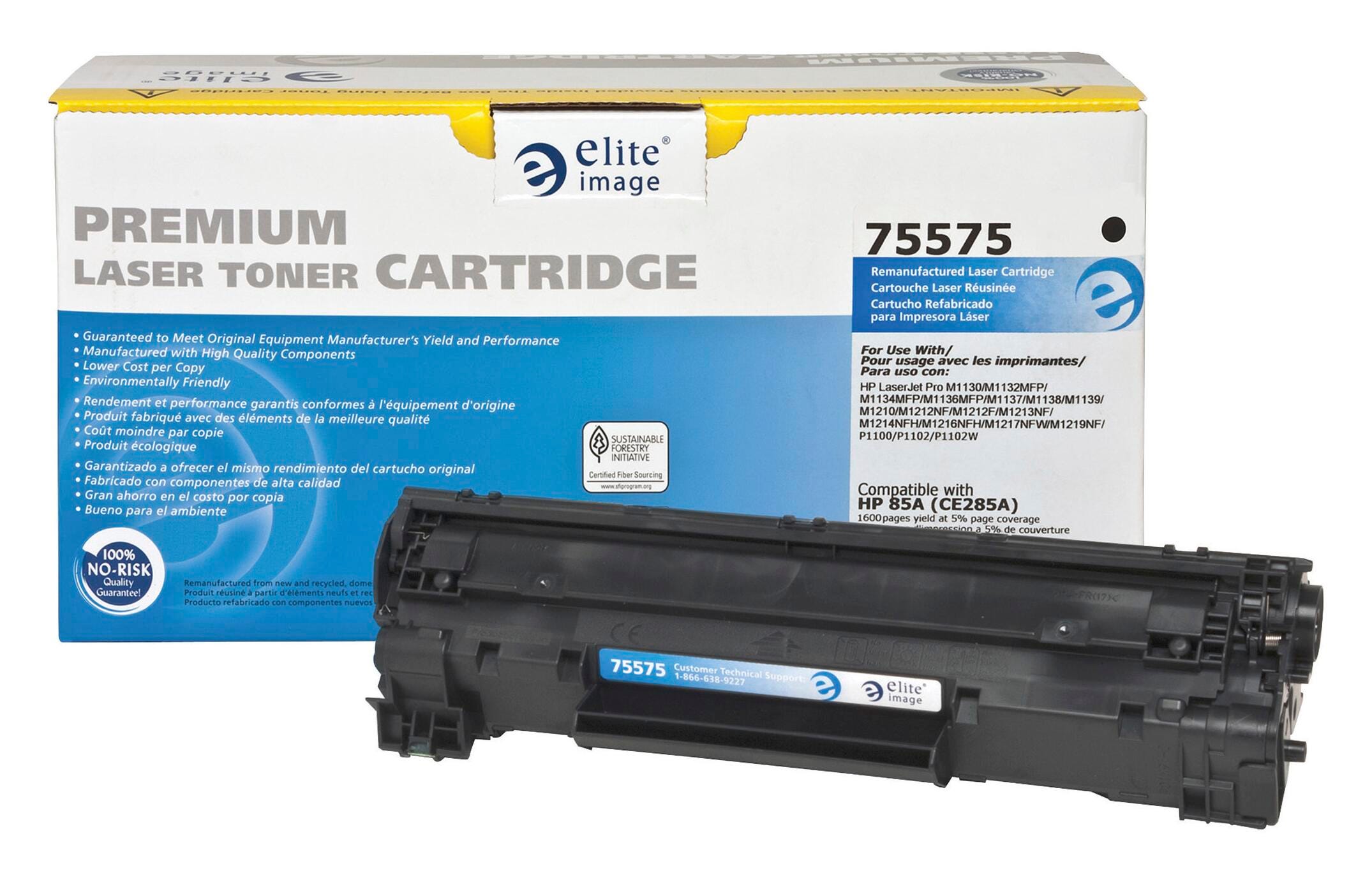 CARTRIDGE INK TONER FOR HP CE285A BLACK ELI75575